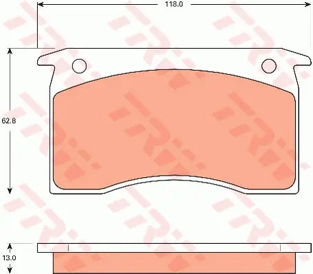 Brake Pad Set, Disc Brake GDB7599 - TRW