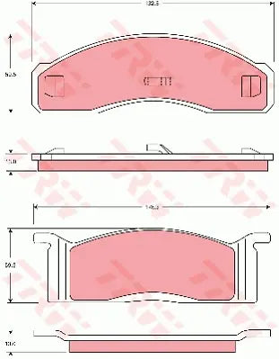 Brake Pad Set, Disc Brake GDB7603 - TRW
