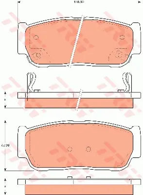 Brake Pad Set, Disc Brake GDB7687 - TRW