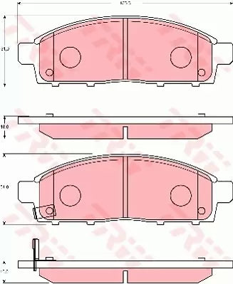 Brake Pad Set, Disc Brake GDB7704 - TRW