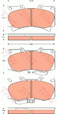 Brake Pad Set, Disc Brake GDB7724 - TRW