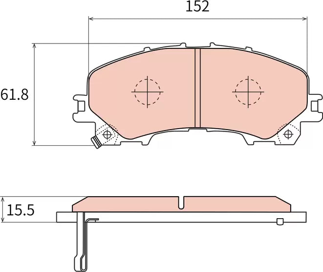 Brake Pad Set, Disc Brake GDB7985DT - TRW