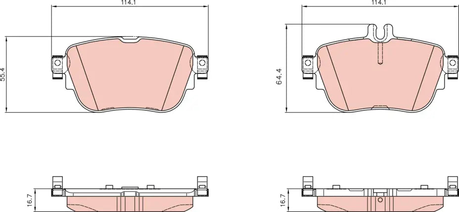 Brake Pad Set, Disc Brake GDB8065 - TRW