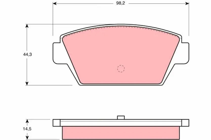 Brake Pad Set, Disc Brake GDB945 - TRW