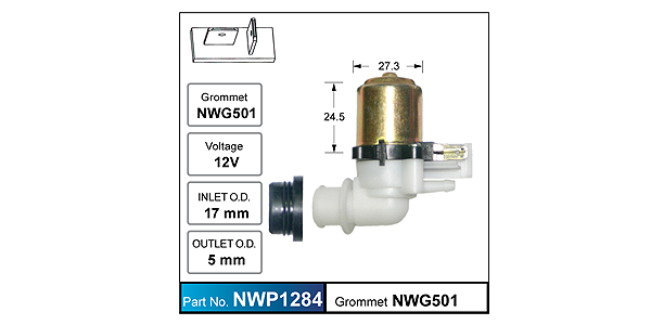 Washer Pump NWP1284 - Nice Products | Universal Auto Spares