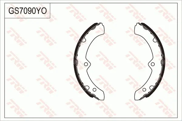 Brake Shoe Set GS7090 - TRW