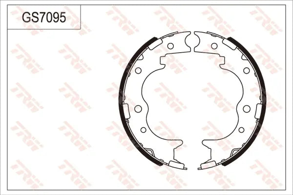 Brake Shoe Set, Parking Brake GS7095 - TRW