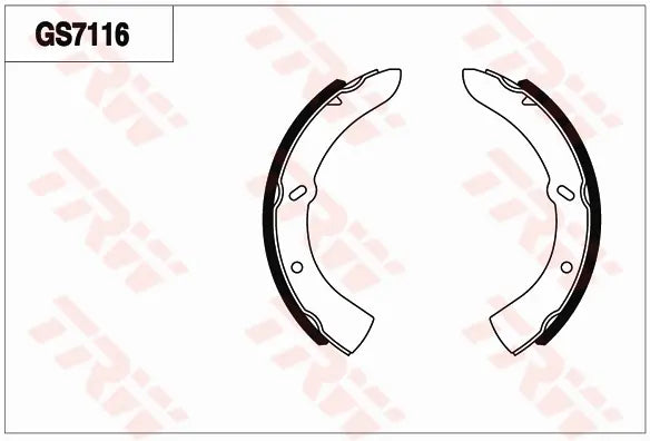 Brake Shoe Set GS7116 - TRW
