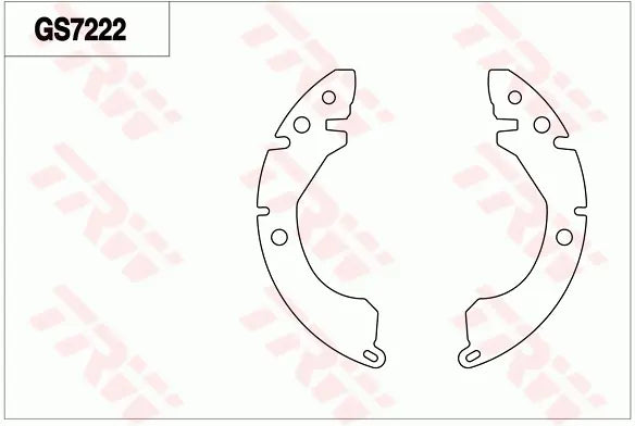 Brake Shoe Set GS7222 - TRW