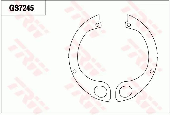 Brake Shoe Set, Parking Brake GS7245 - TRW