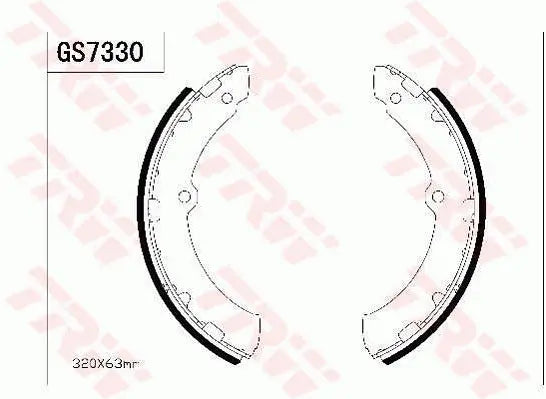 Brake Shoe Set GS7330 - TRW