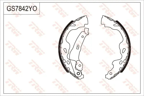 Brake Shoe Set GS7842 - TRW