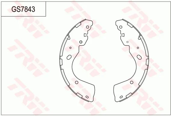 Brake Shoe Set GS7843 - TRW