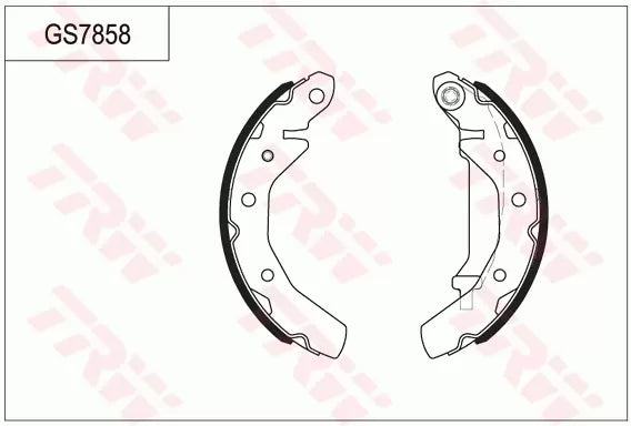 Brake Shoe Set GS7858 - TRW