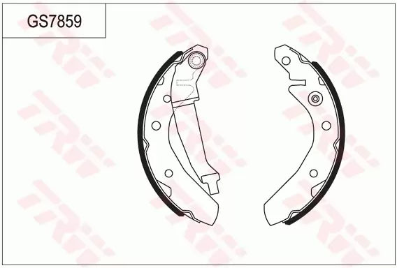 Brake Shoe Set GS7859 - TRW