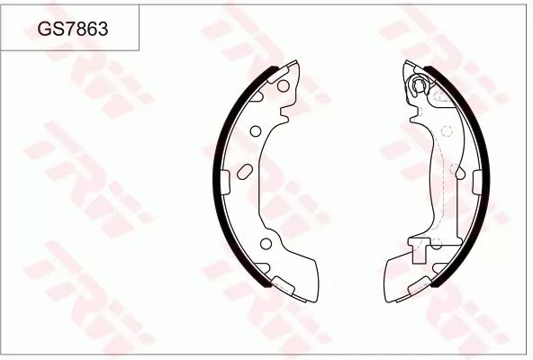 Brake Shoe Set GS7863 - TRW