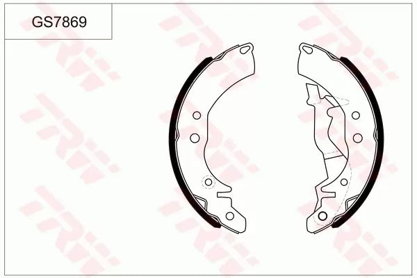 Brake Shoe Set GS7869 - TRW