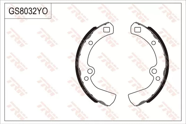 Brake Shoe Set, Parking Brake GS8032 - TRW