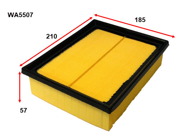 Air Filter A1992 Fits Mitsubishi WA5507 - Wesfil