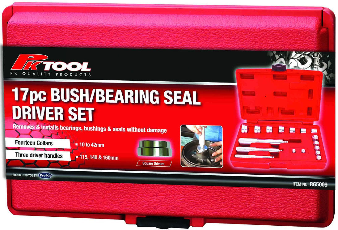 17 Piece Bush/Bearing Seal Driver Set - PKTool