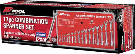 17 Pieces Metric CR-V Combination Spanner Set - PKTool
