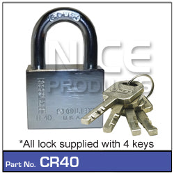 Padlock 40mm CR40 - Nice Products | Universal Auto Spares