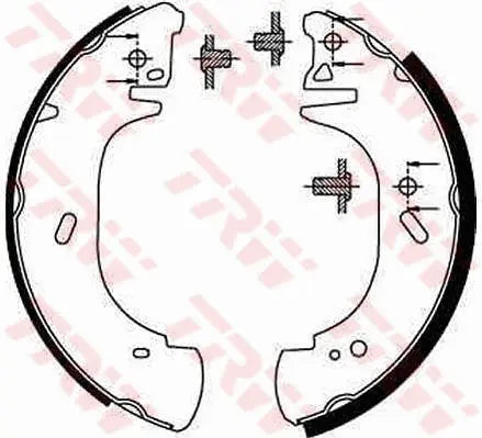 Brake Shoe Set GS8630 - TRW