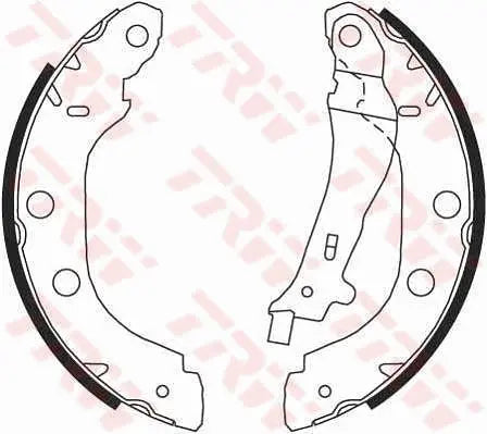 Brake Shoe Set GS8655 - TRW