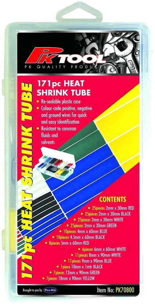 171 Piece Heat Shrink Tubes - PKTool