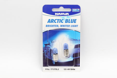 Globes 12V 4W Arctic Blue T 8.5mm Pair - Narva
