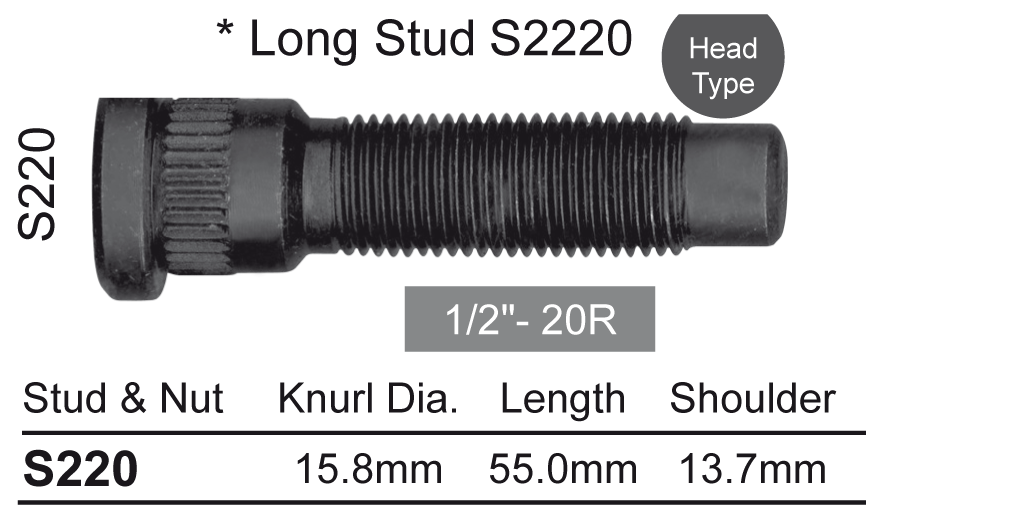 Wheel Stud S220 - Nice Products | Universal Auto Spares