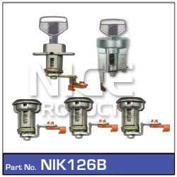 Lock set (4) NIK126B - Nice Products | Universal Auto Spares