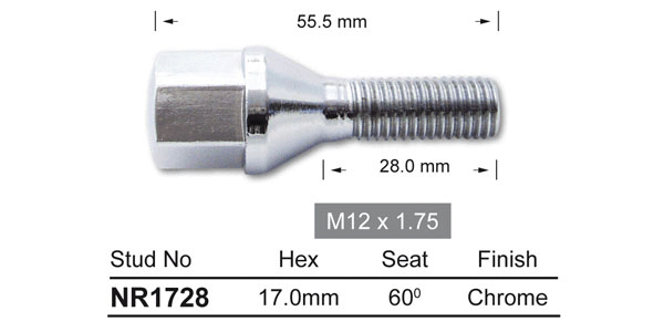 One Piece Stud NR1728 - Nice Products | Universal Auto Spares