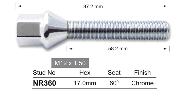 One Piece Stud NR360 - Nice Products | Universal Auto Spares