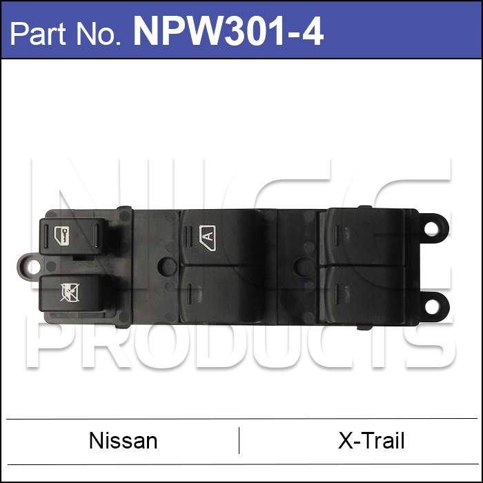 Power Window Switch NPW301-4 - Nice Products | Universal Auto Spares