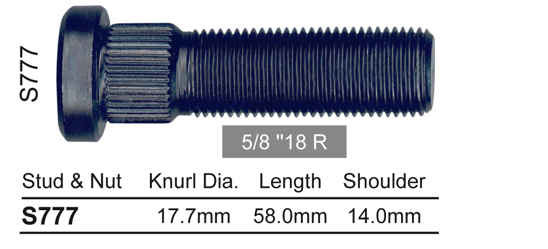 Wheel Stud S777 - Nice Products | Universal Auto Spares