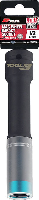 17mm 1/2” Dr Thin Wall Deep Impact 150mm Mag Wheel Socket - PKTool