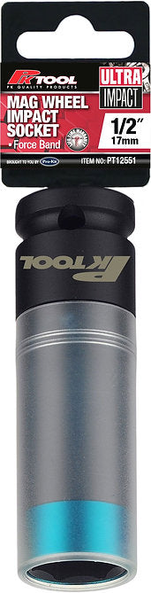 17mm 1/2” Dr Thin Wall Deep Impact 85mm Mag Wheel Socket - PKTool