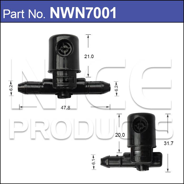 Washer Jet Pair NWN7001 - Nice Products | Universal Auto Spares