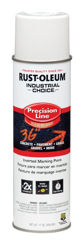 Flat White Inverted Marking Spray Paint 454g - Rust-Oleum | Universal Auto Spares