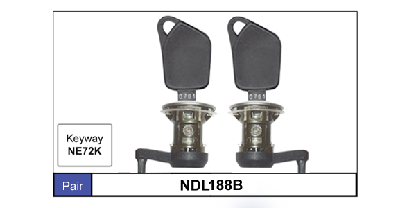 Door Locks Pair NDL188B - Nice Products | Universal Auto Spares