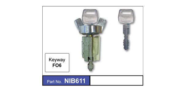 Ignition Barrel NIB611 - Nice Products | Universal Auto Spares