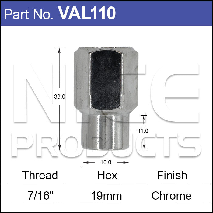 Valiant Wheel Nut VAL110 - Nice Products | Universal Auto Spares