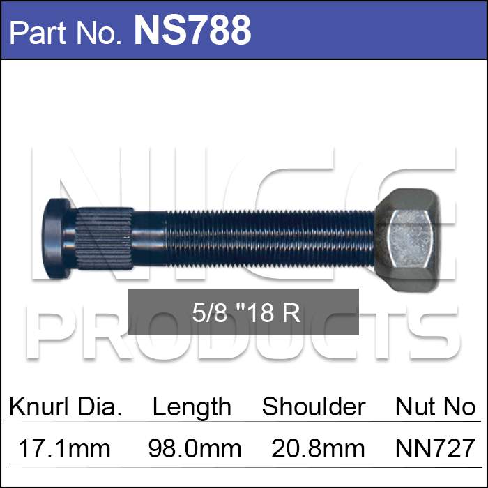 Stud & Nut NS788 - Nice Products | Universal Auto Spares