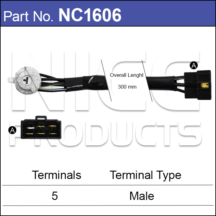 Ignition Switch NC1606 - Nice Products | Universal Auto Spares