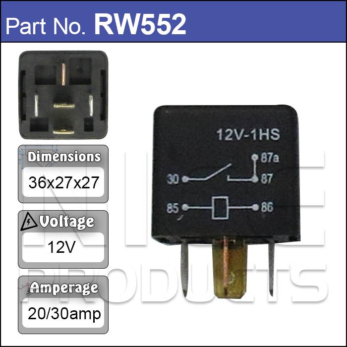 Relay RW552 - Nice Products | Universal Auto Spares