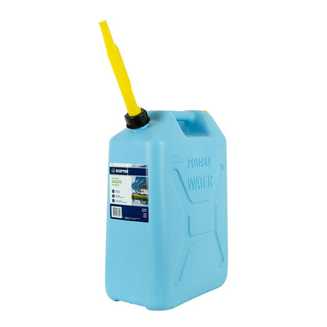 20L Blue Plastic Water Can Military Style - Scepter