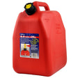 Fuel Can 25L Red Plastic Squat with Pourer - Scepter