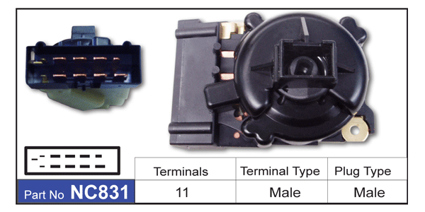 Ignition Switch ( NO ETA) NC831 - Nice Products | Universal Auto Spares