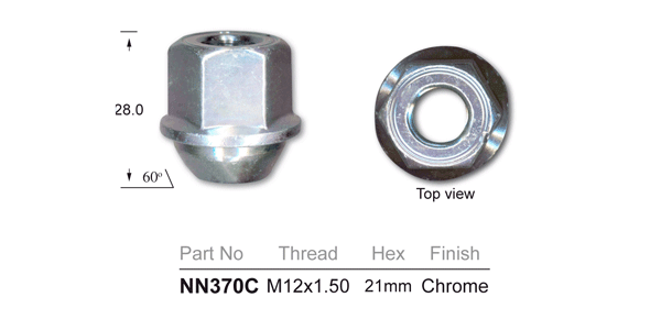 Wheel Nut NN370C - Nice Products | Universal Auto Spares